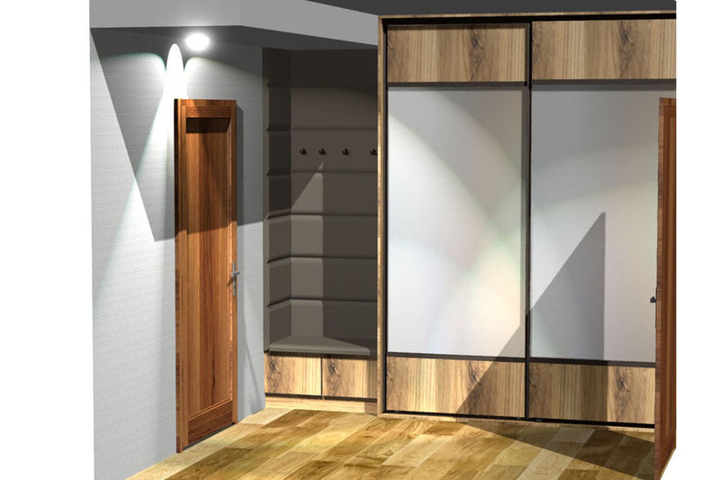 Zabudowa korytarza <-
